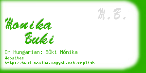 monika buki business card