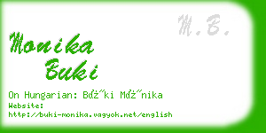 monika buki business card